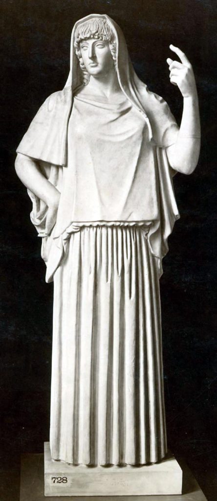 Statue of Hestia, Greek Goddess of the Hearth and Domestic Life