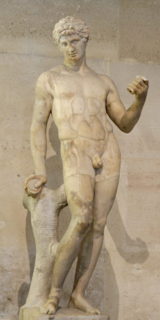 Statue of Adonis, Greek God of beauty and desire
