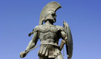 Statue of ancient Spartan