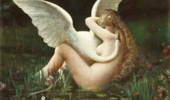 Painting of leda and the swan