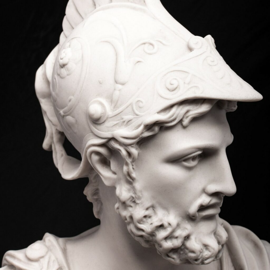 Sculpture of Ajax (close up)